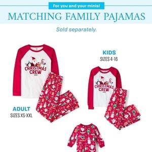 The Children's Place Red Christmas Crew 2024 - Long sleeve ADULT XXL shirt